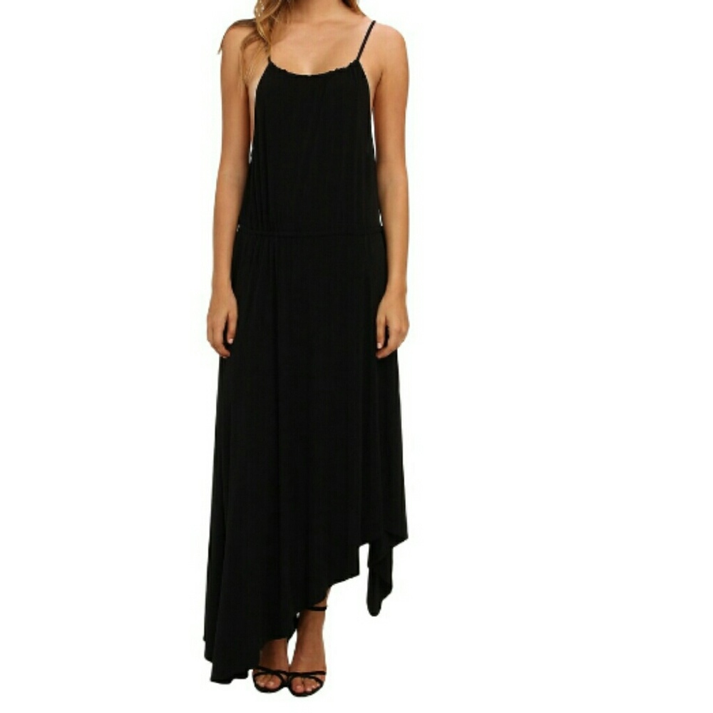 BCBGeneration Sleeveless Long Asym Cocktail Dress