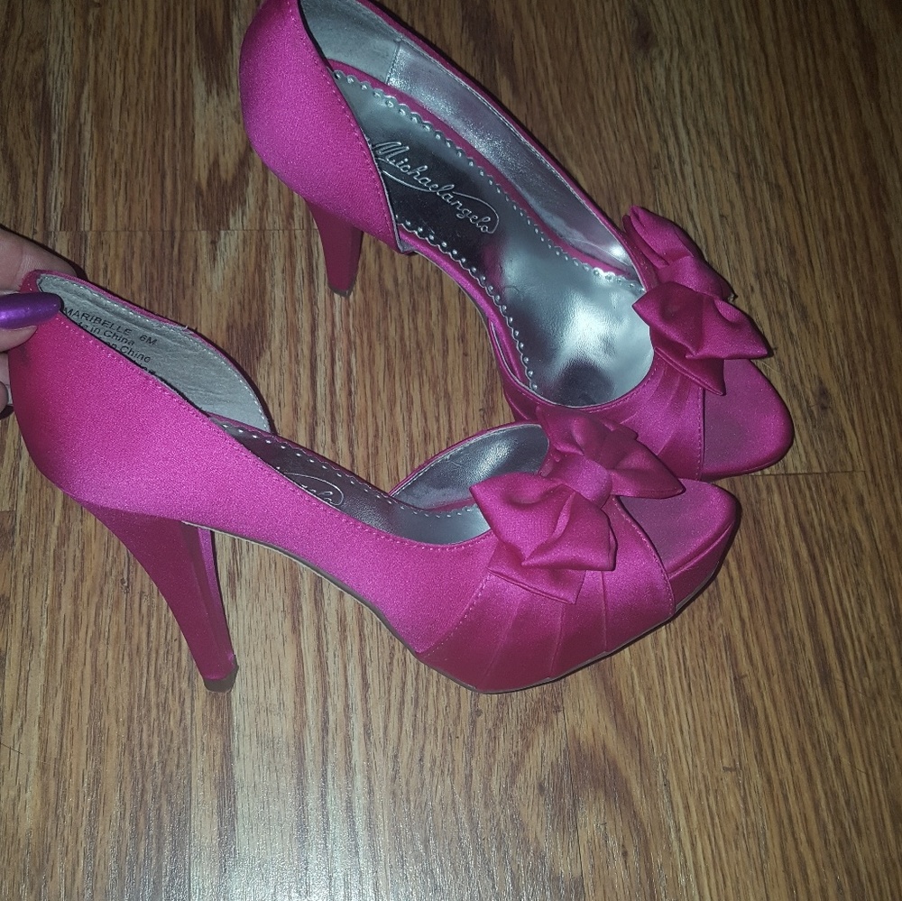 Hot pink heels