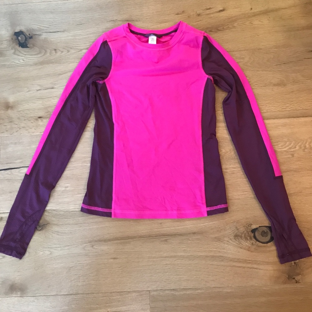Pink and purple ivivva long sleeved top