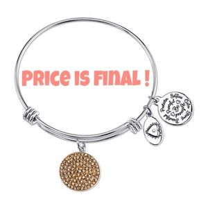 Footnotes Gold-Tone Disc Bangle Bracelet