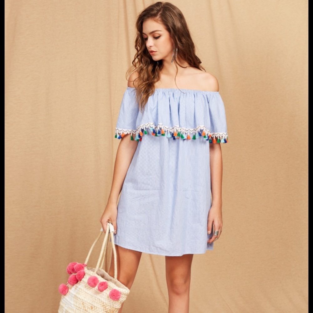 Summer off shoulder dress