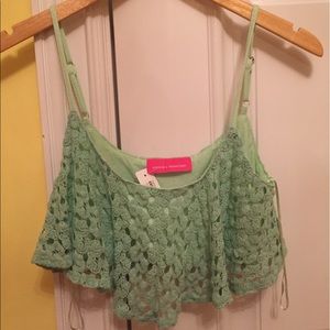 Pookie and Sebastian crochet cropped top