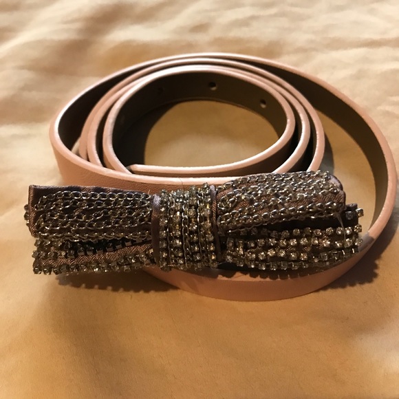 New Belt  with Bow Buckle with crystals - Picture 1 of 4