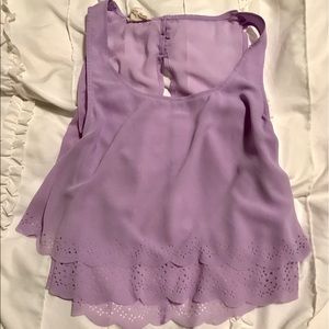 Lavender crop top