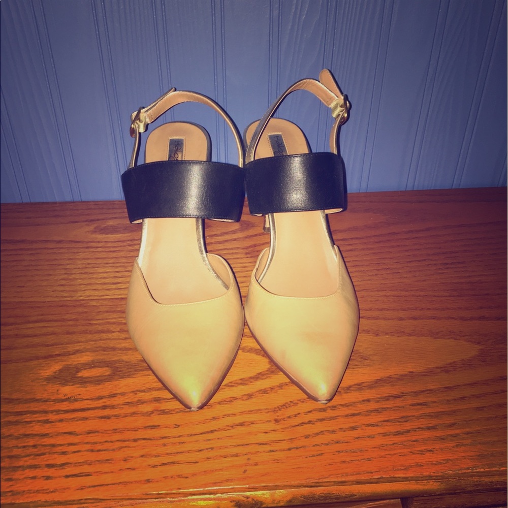 👡❤️Halogen Black and Tan heels🖤 👡