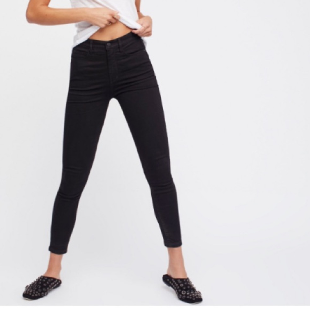 Free People High Rise Skinnies - Picture 2 of 3