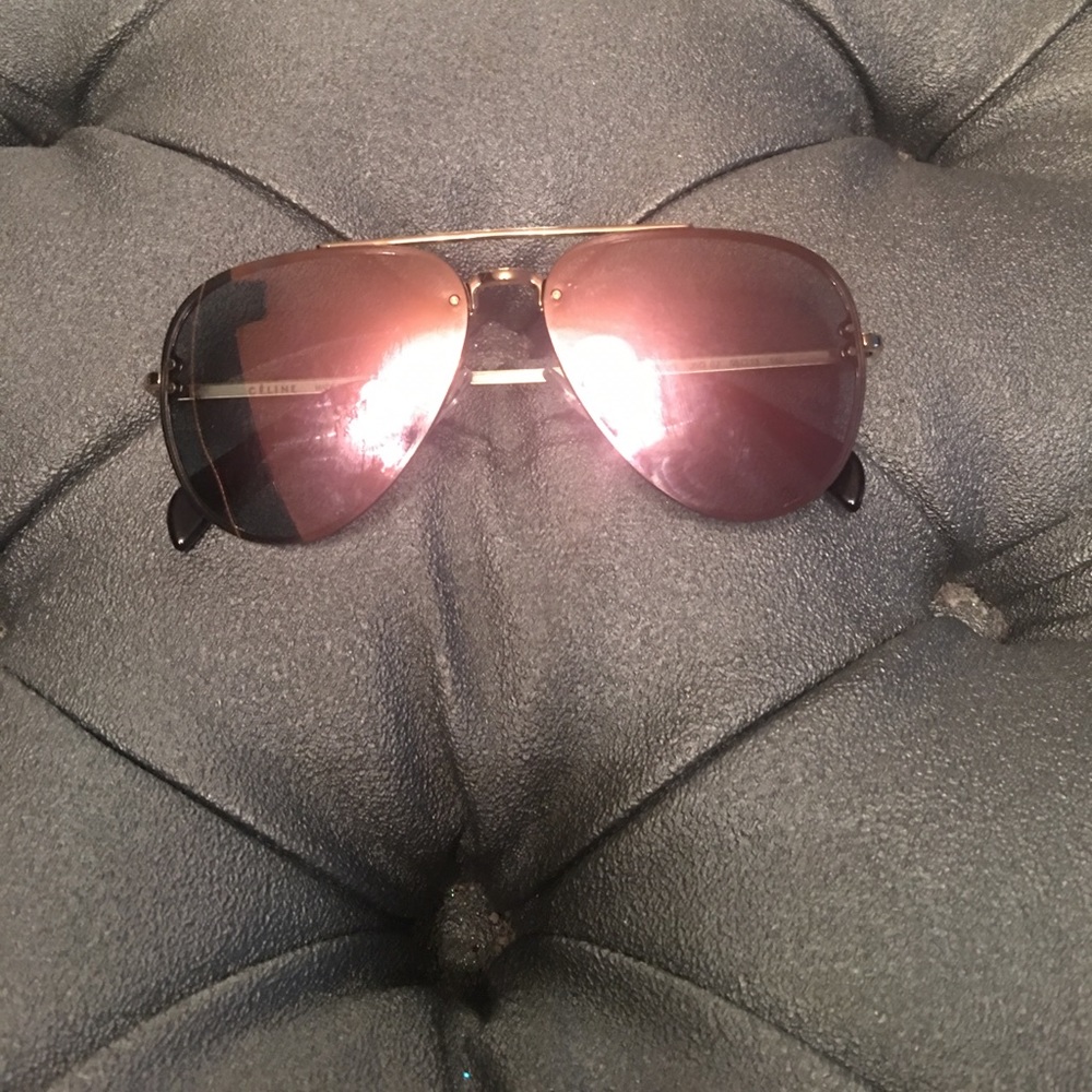 Celine rose gold Aviators - Picture 3 of 8