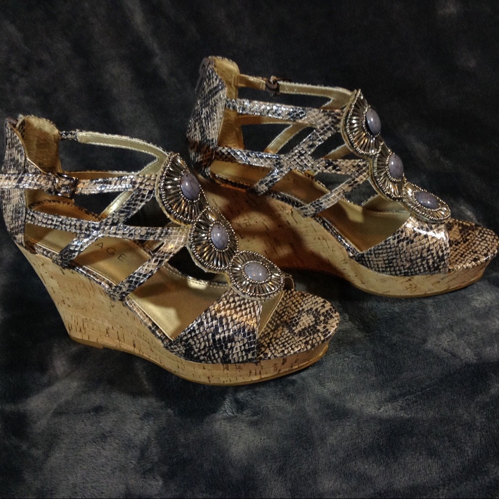 Rampage wedged heels