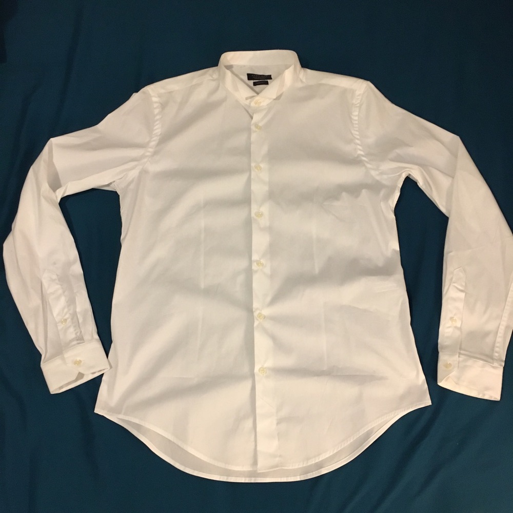 Zara Men's Slim Fit White Button Down