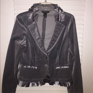 WHBM gray blazer size 8