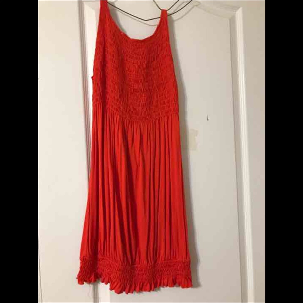 red dress