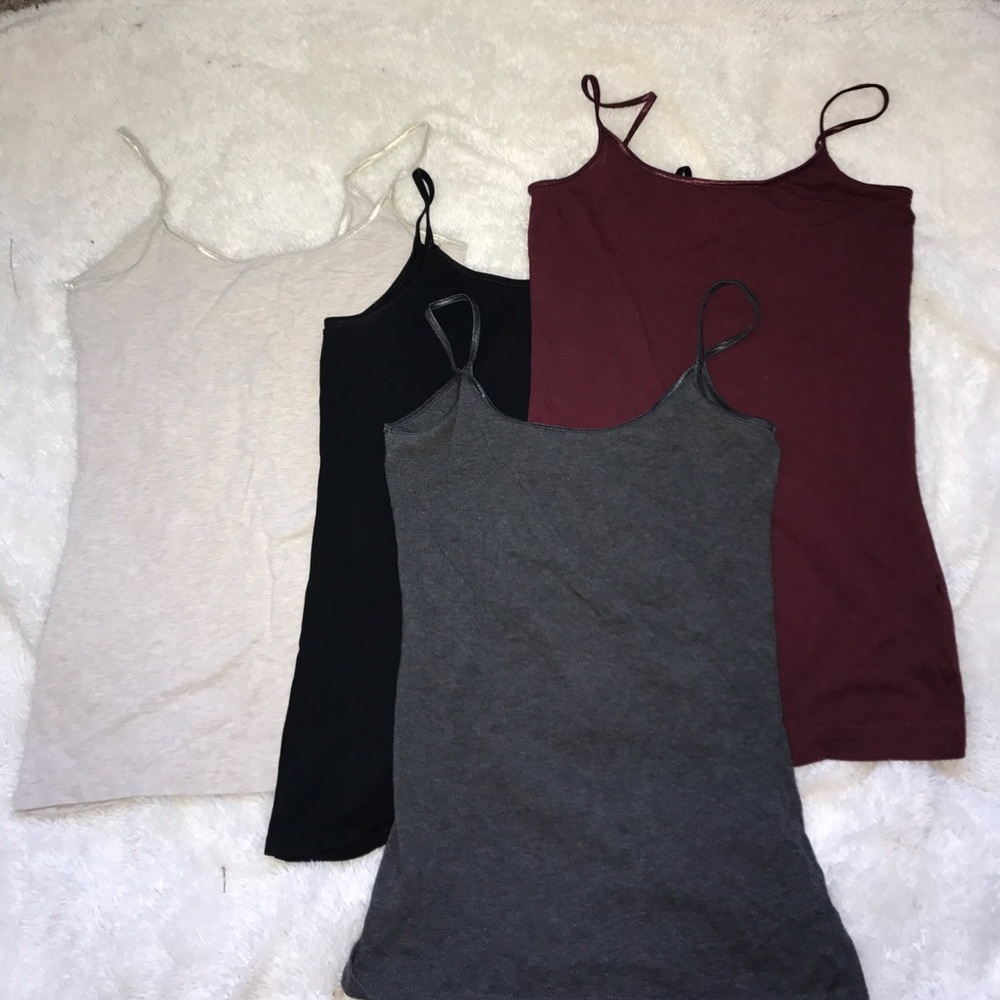 cotton shelf-less camis