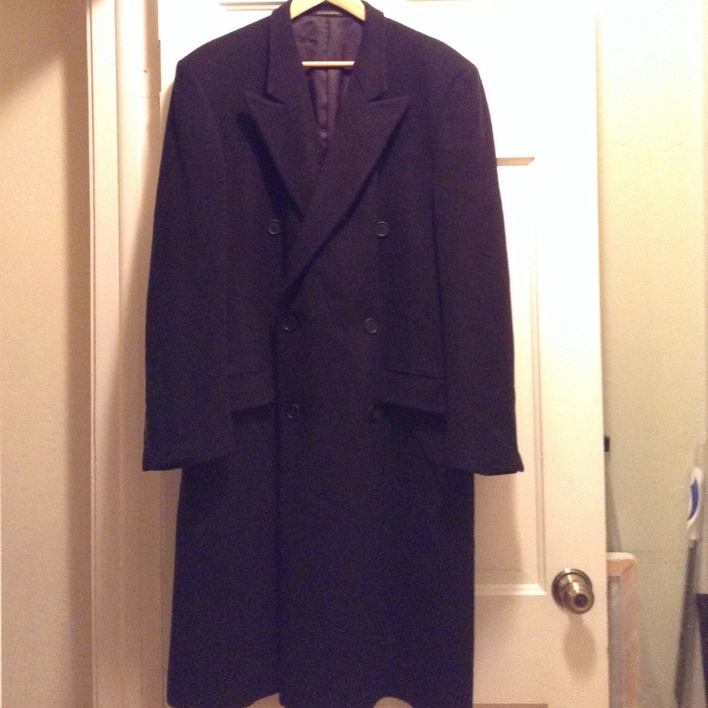 Emanuel Ungaro Men's Black Double Breasted Coat