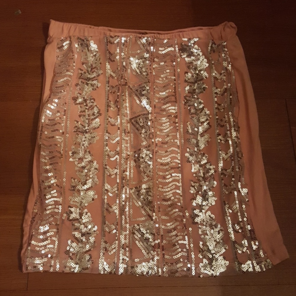 Sequenced Mauve Skirt