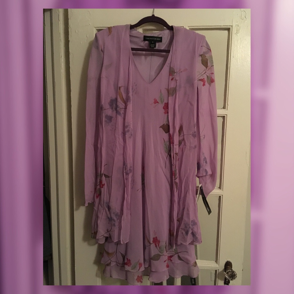 Jones New York Floral Lilac Dress