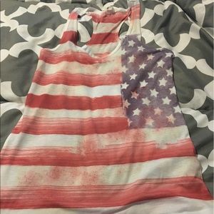 4th of July American flag tank