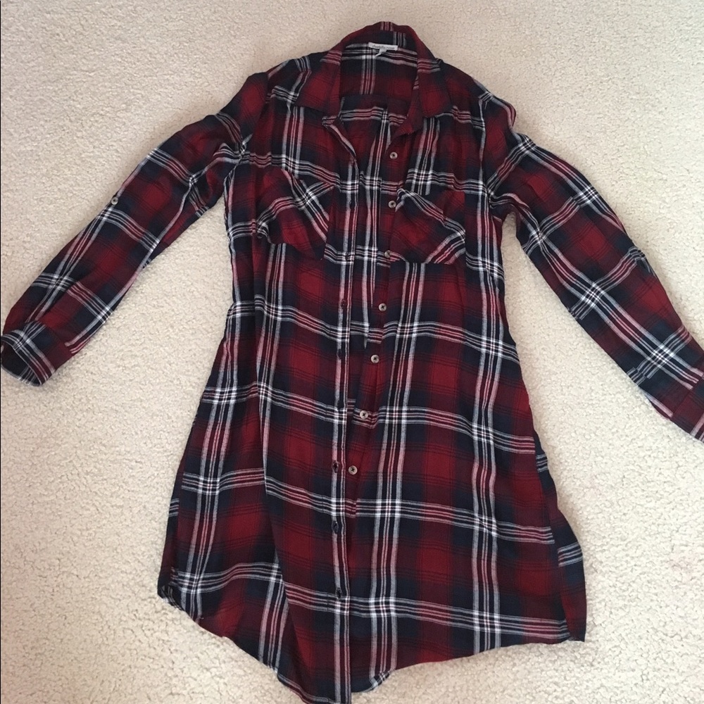 Charlotte Russe flannel dress M