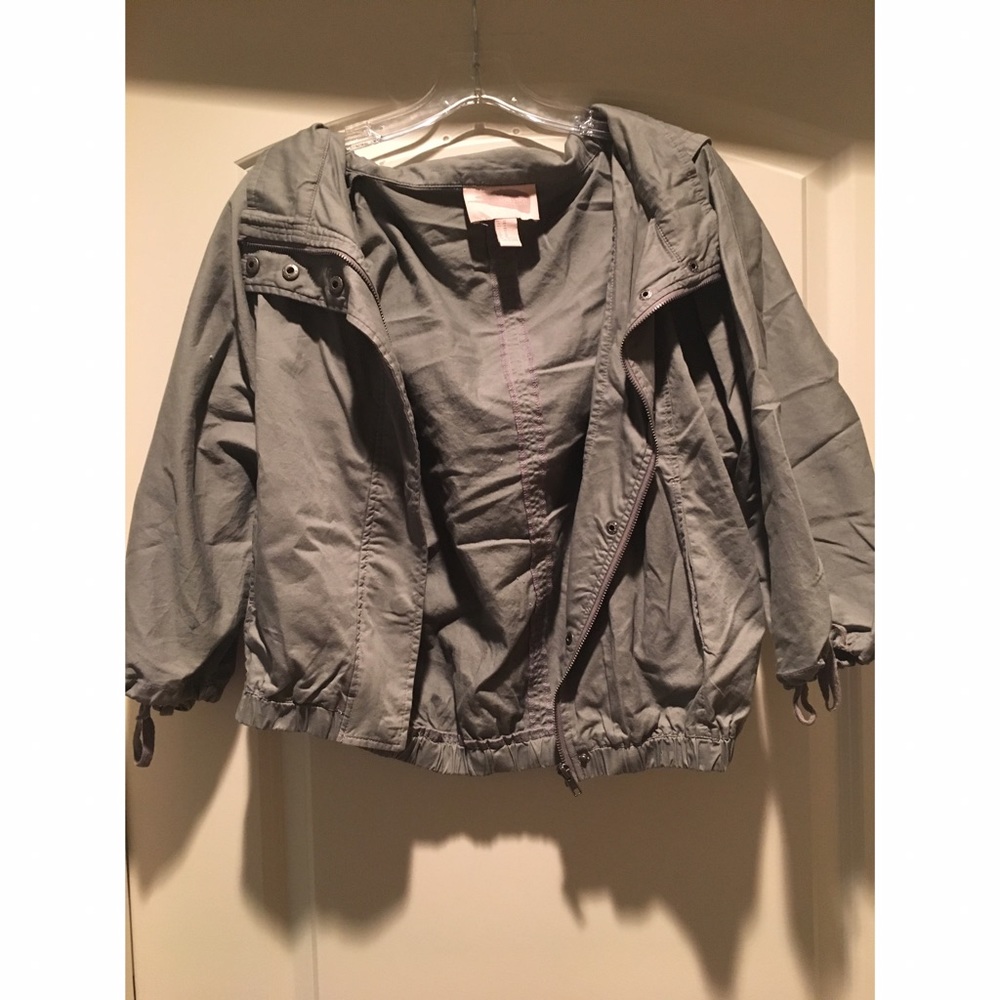 Cropped Hooded Army Jacket