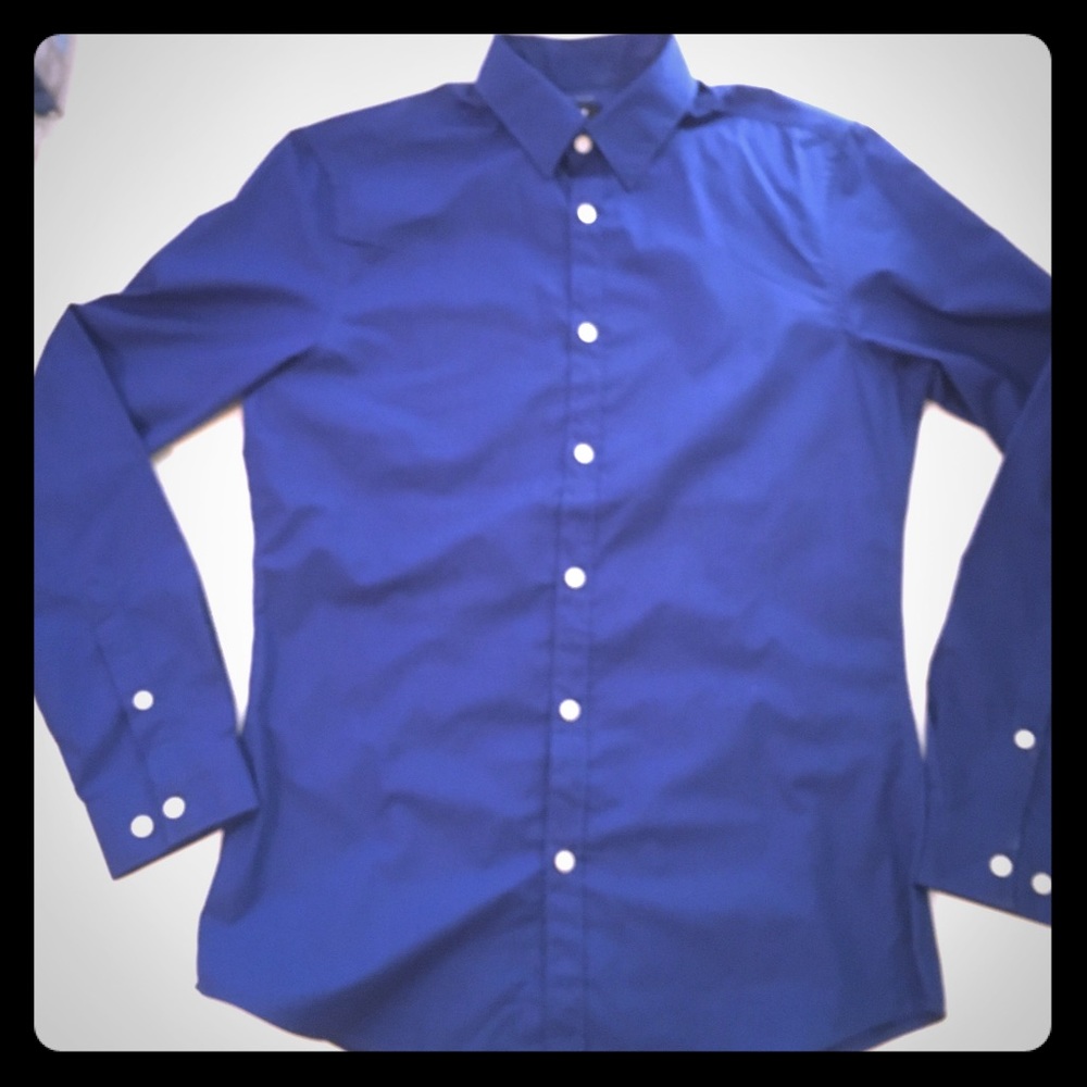H&M Royal Blue Button Down