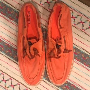 Sperry-Orange distressed NWOT