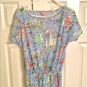 Lilly Pulitzer Carmine Dress in Get Nauti, Size Sm
