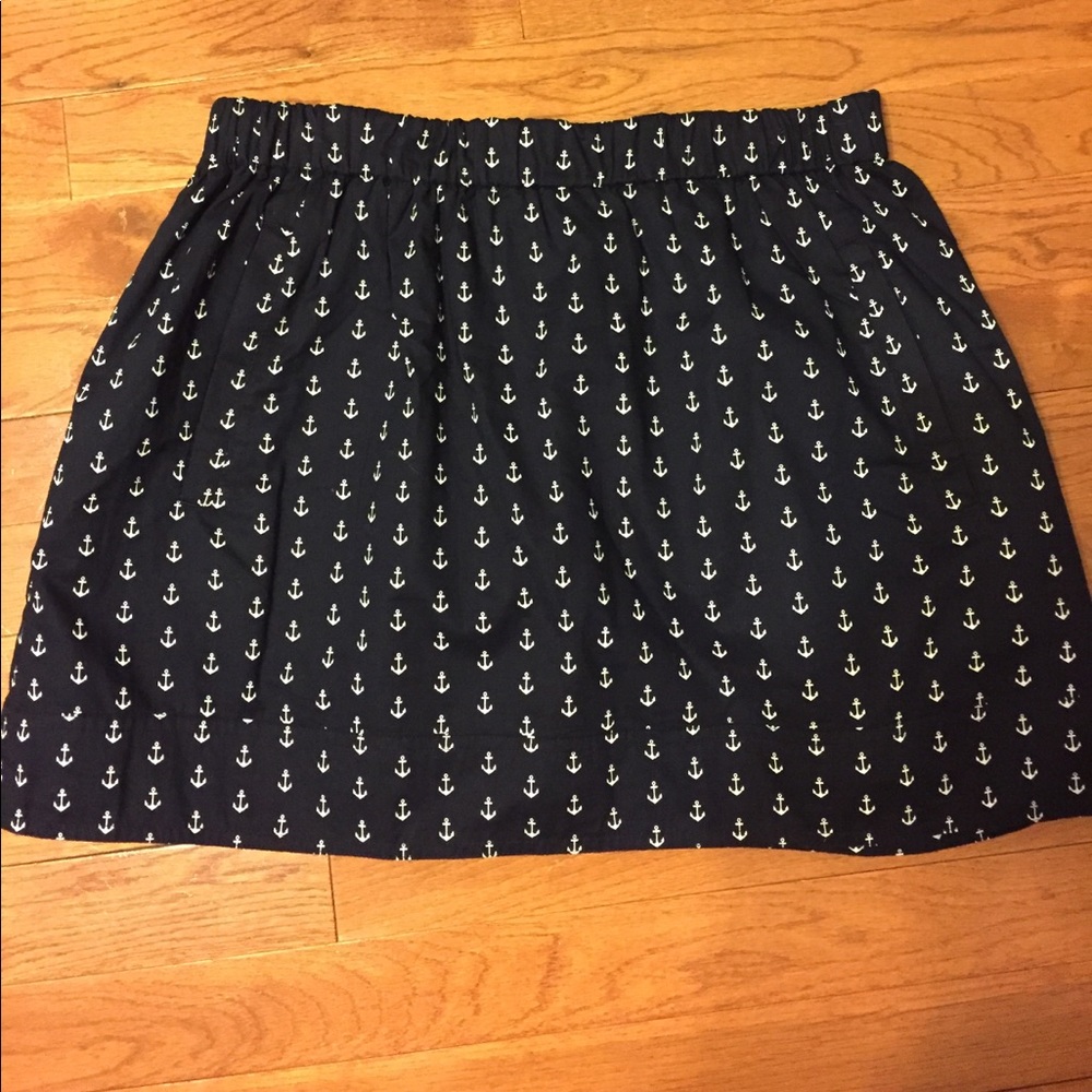 J. Crew Mini Skirt with Anchors.