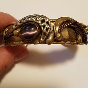 Bracelet with purple pendant