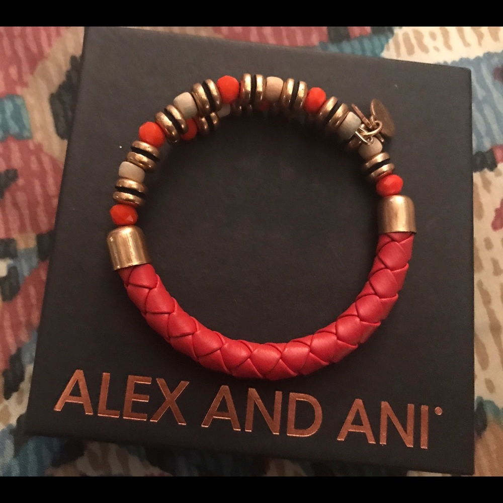 Alex and Ani leather bracelet