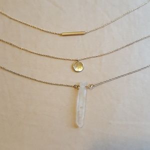 Nordstrom 3-tiered Gold Necklace