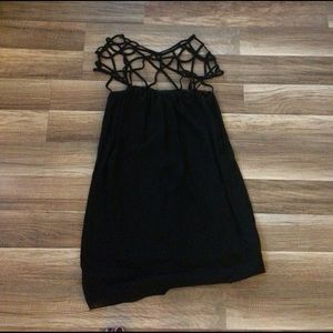 Mini dress. Extra strappy top. Lol