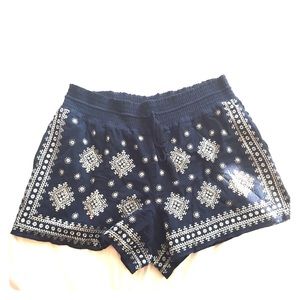 J. Crew embroidered drawstring shorts