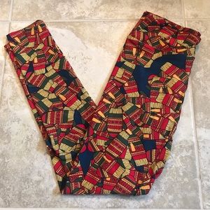 NWOT LulaRoe OS Christmas Leggings