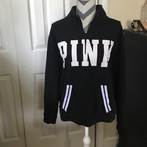 VS Pink quarter zip sweatshirt