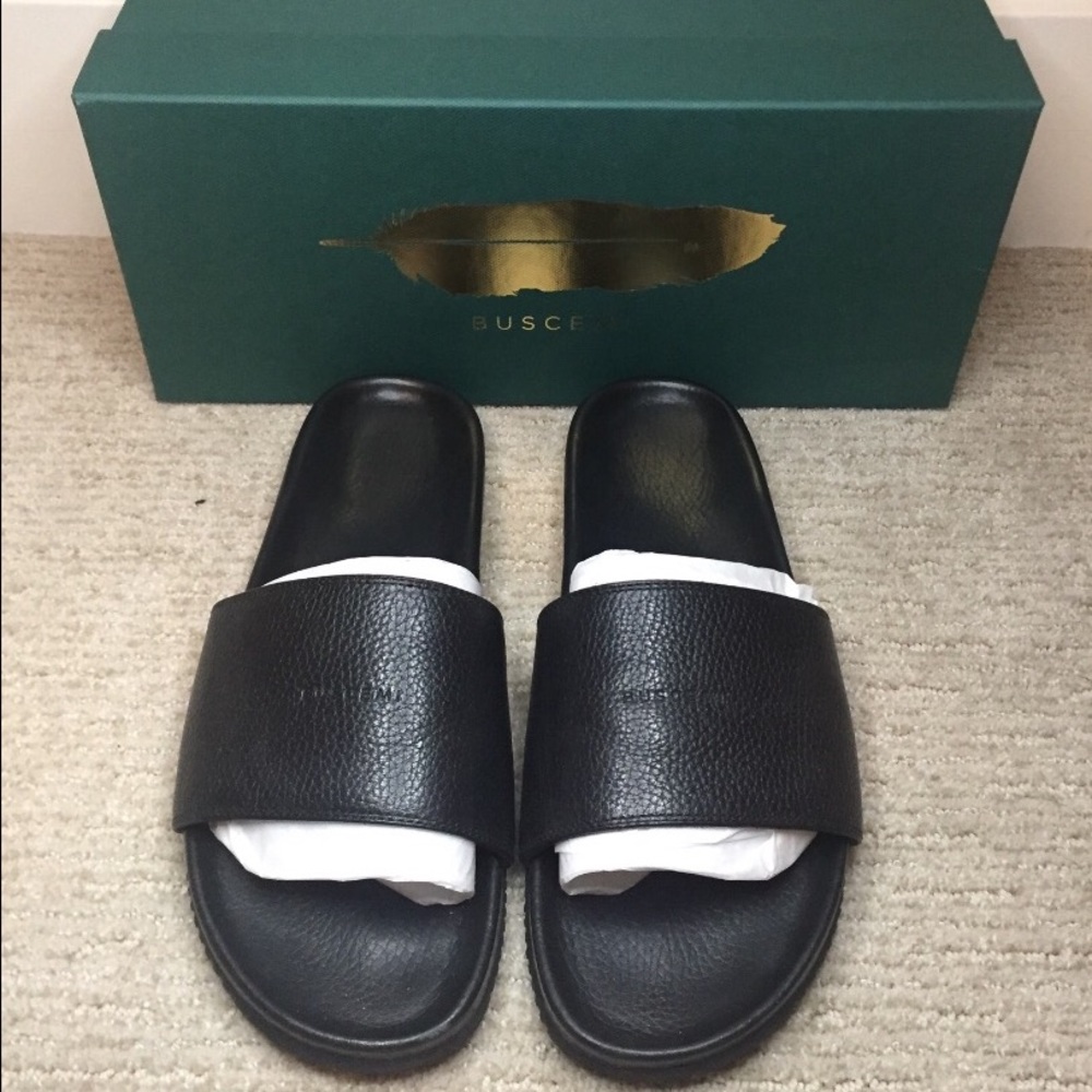 Buscemi Leather slides
