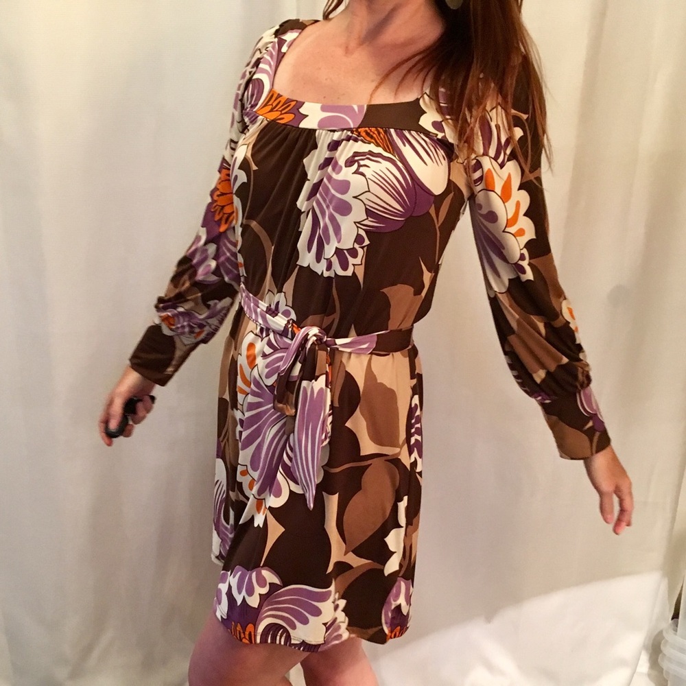 Vintage style 70's a-line mini dress/ tunic