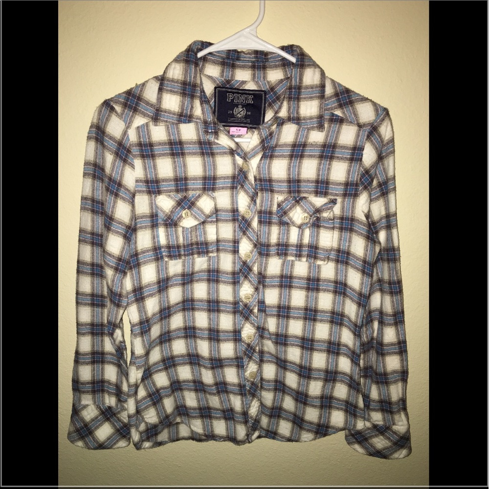 Long sleeved flannel.