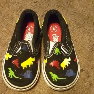 Infant size 4 dinosaur shoes