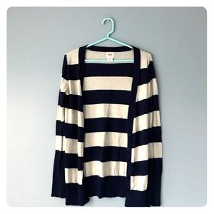 Navy and Cream Cardigan