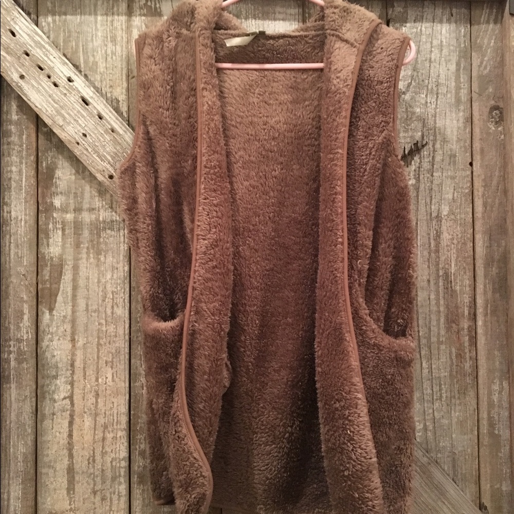 furry vest