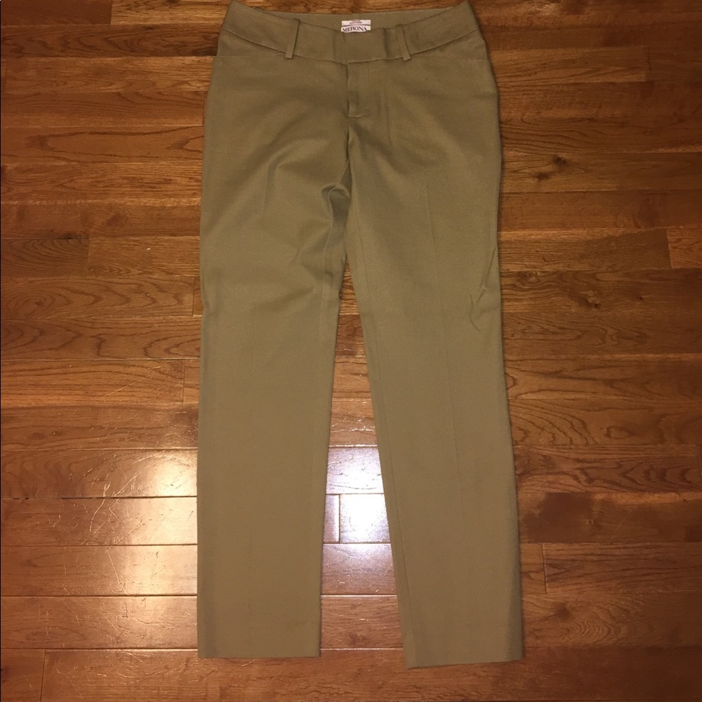 NWOT Merona Camel Ankle-Length Trousers.