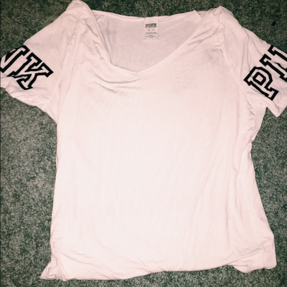Victoria's Secret Pink Soft White Tee ✨