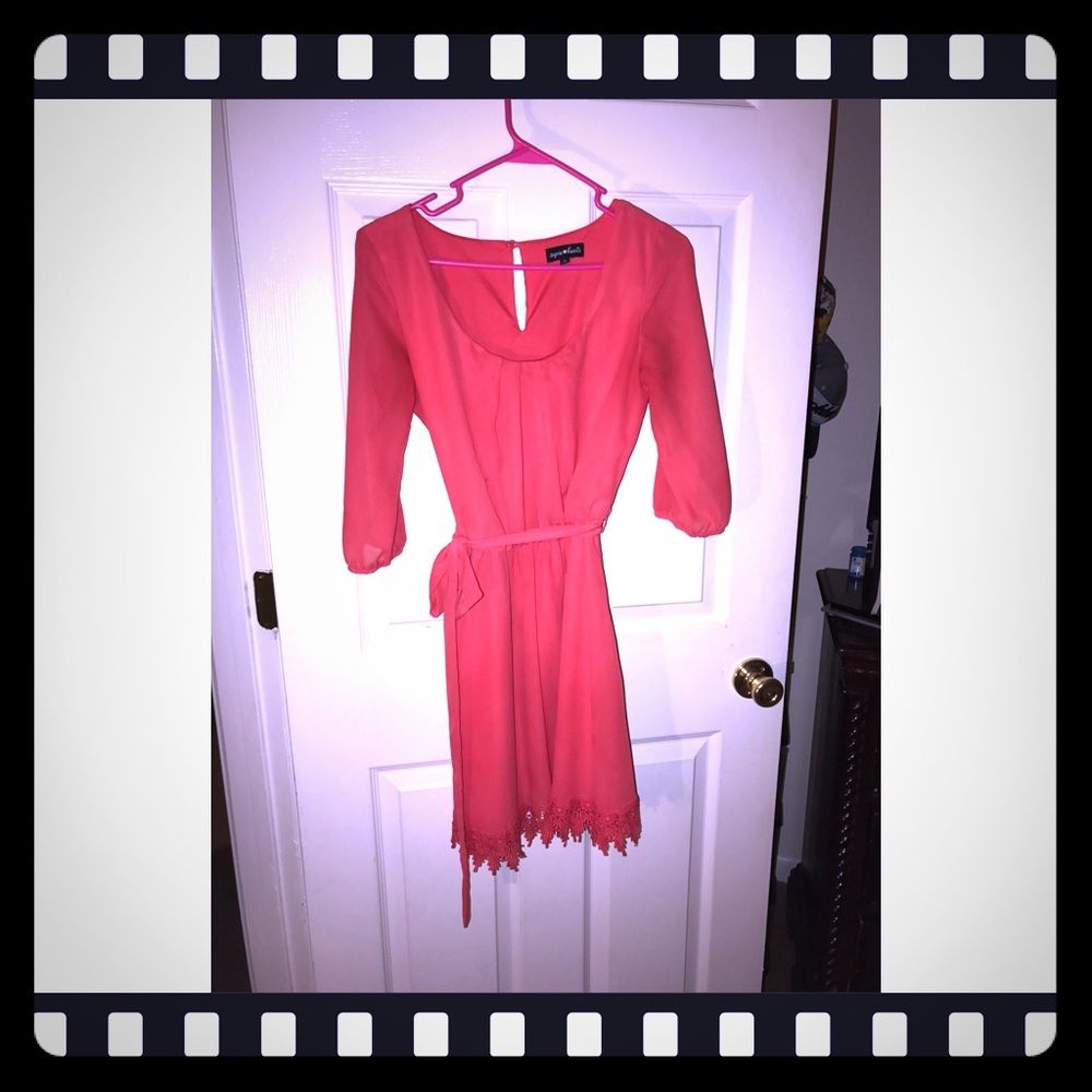Coral dress