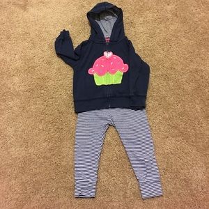 Carter's Cotton Hoodie and Pant Set