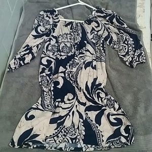 Hawaiian print dress-(#2)
