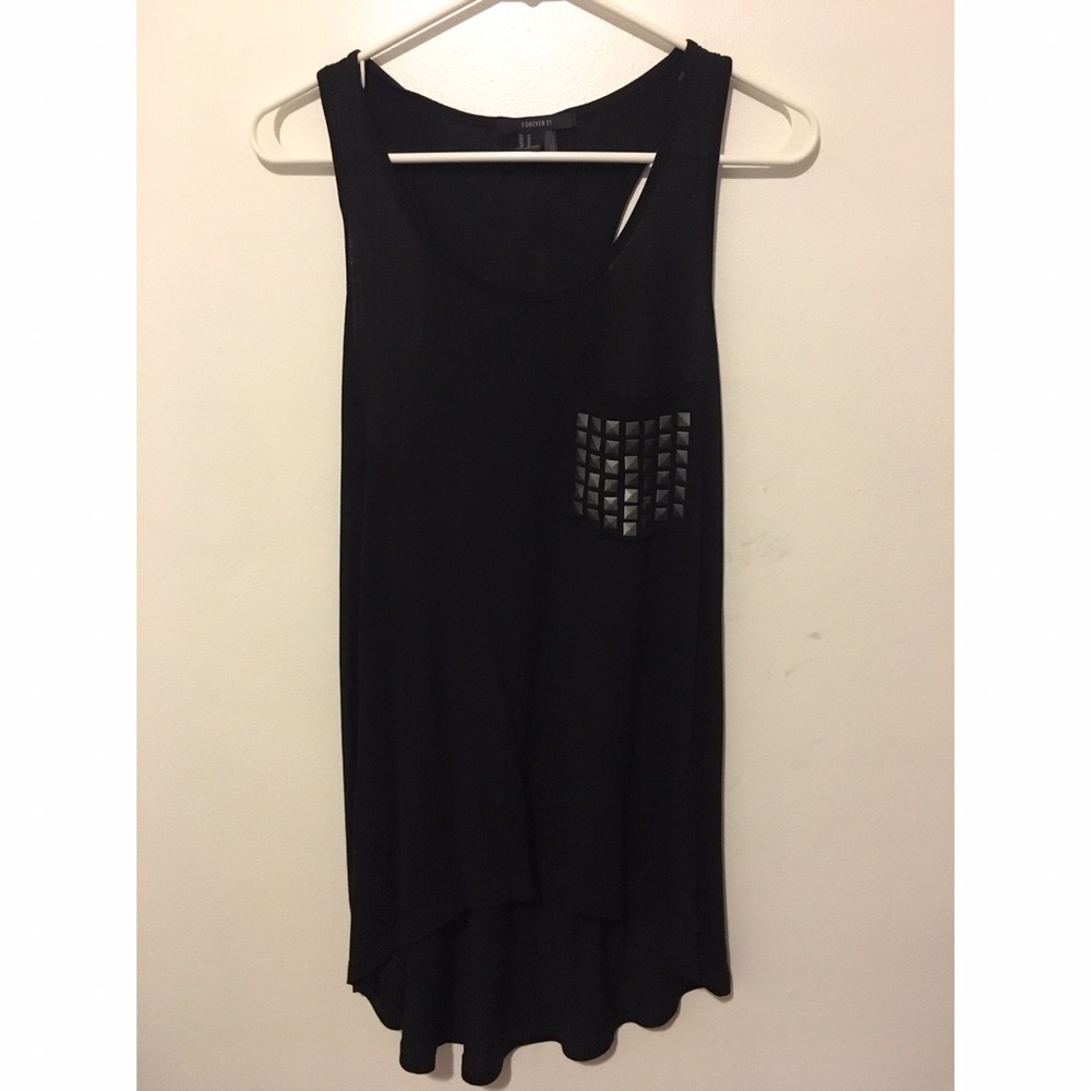 Black racerback tank
