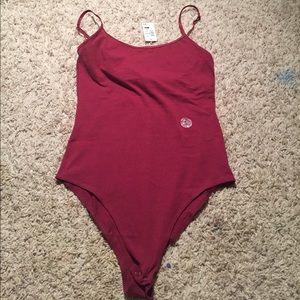 Maroon bodysuit