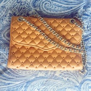 Rebecca Minkoff neutral studded crossbody bag