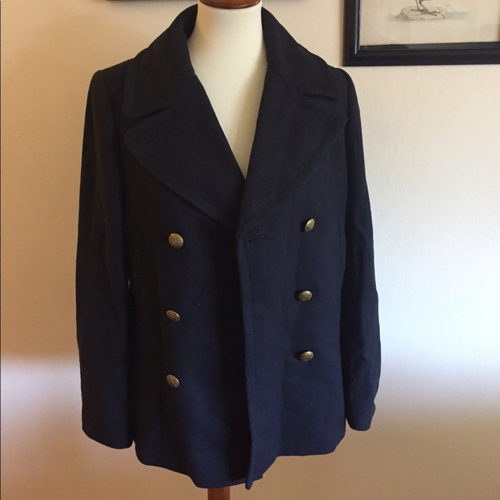 NWT Wool Peacoat in Navy from Banana Republic