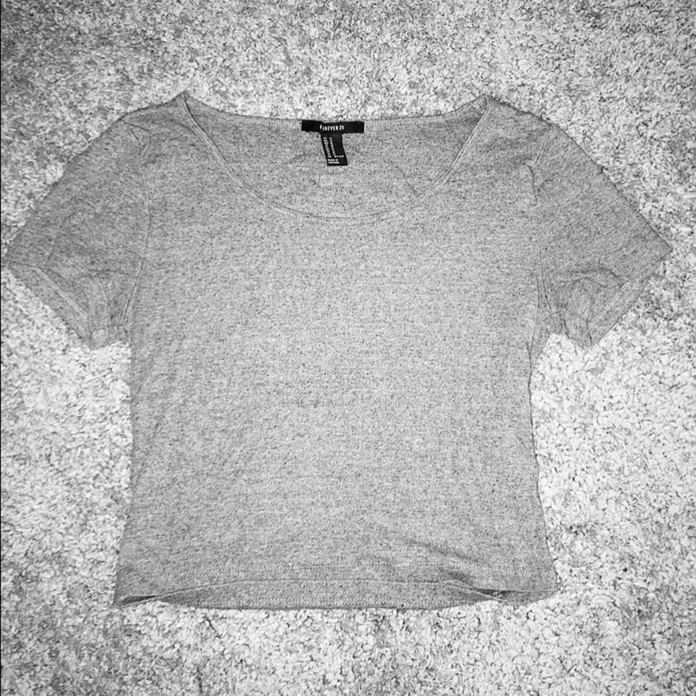 Grey Crop Top ✨