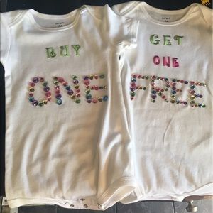 "Buy one, get one free" twin onesies set